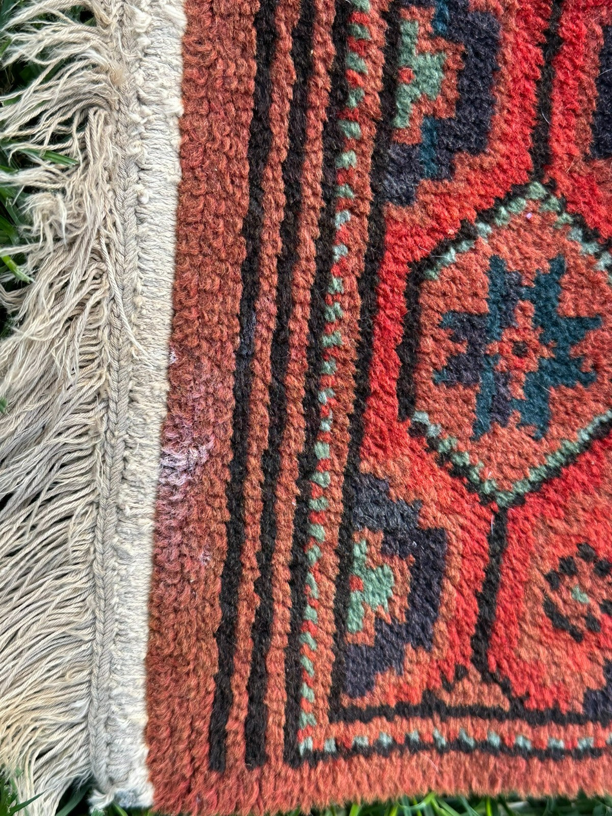 Orientteppich Afghan Buchara Elefantenfuss Ersari Wolle handgeknüpft 235X117 alt