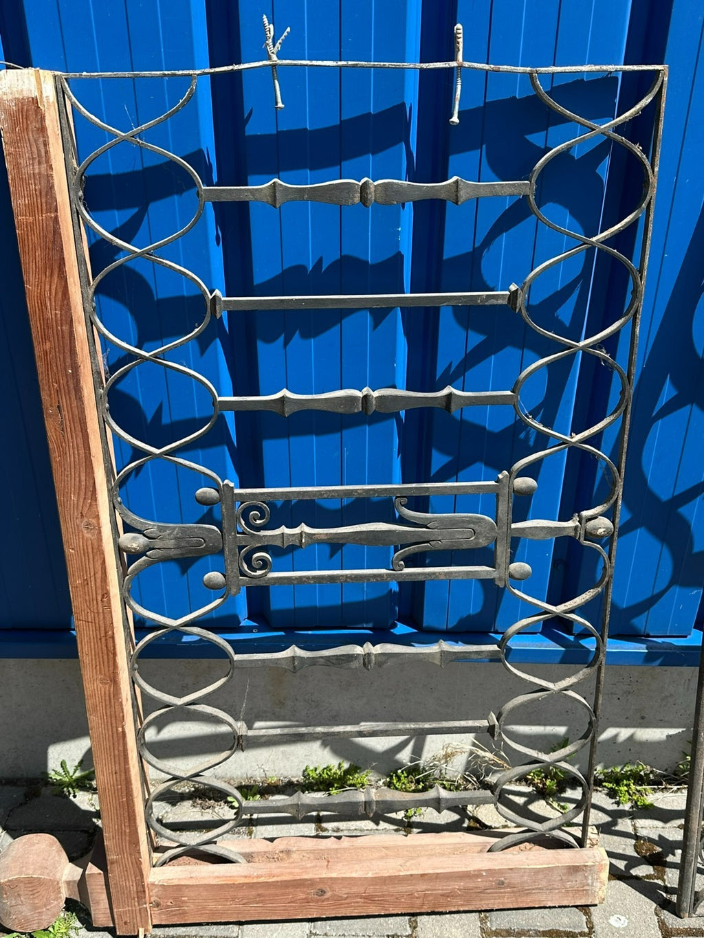 Schmiedeeisen Ziergitter 3ER-Set Eisengitter Fenstergitter Jugendstil um 1900
