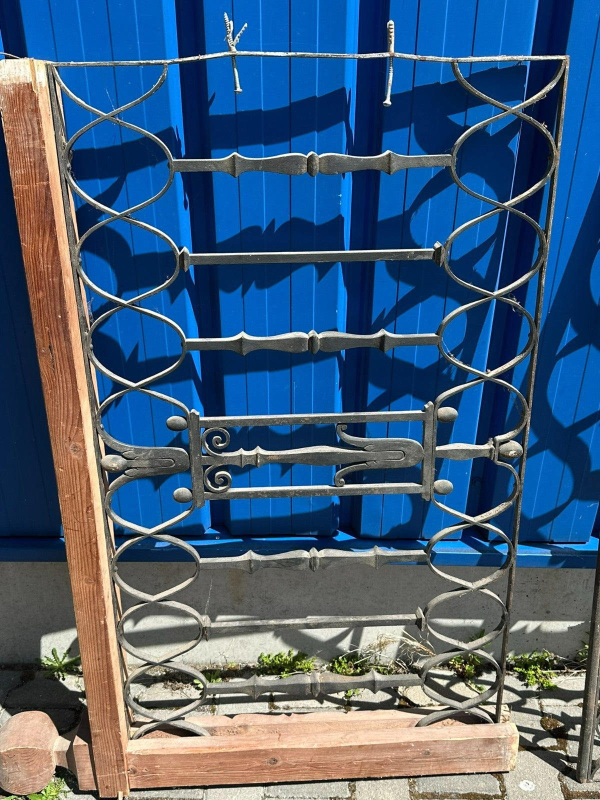 Schmiedeeisen Ziergitter 3ER-Set Eisengitter Fenstergitter Jugendstil um 1900