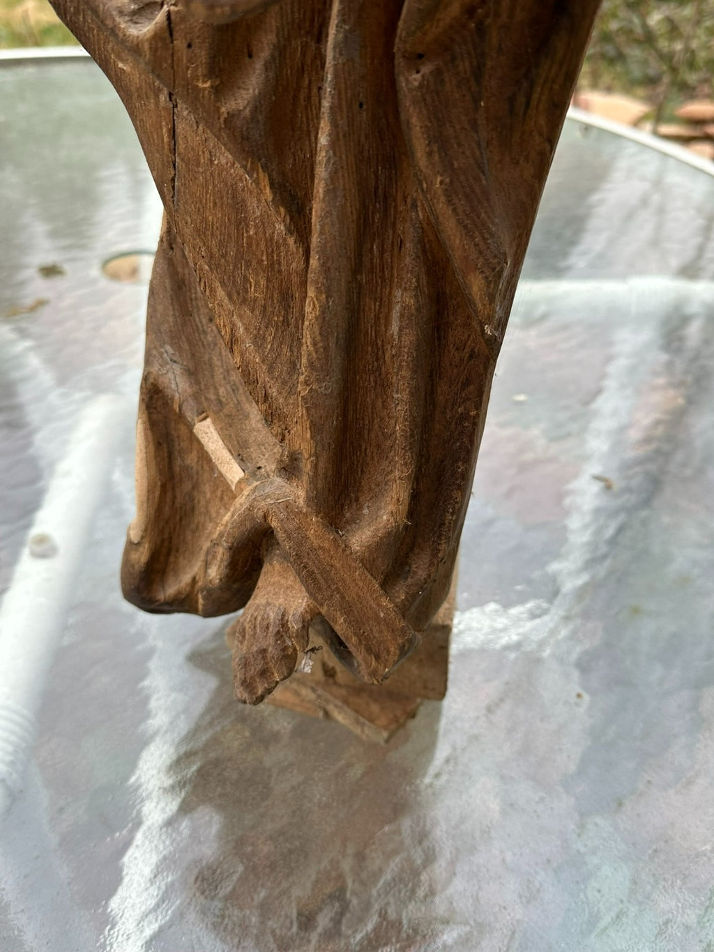 Neo Gotik Heiligenfigur Heiliger mit Buch Eiche handgeschnitzt 75cm 20 tes