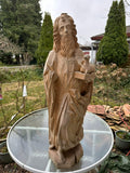 NEO GOTIK HEILIGENFIGUR JOHANNES DER TÄUFER HANDGESCHNITZT 113cm 20 TES