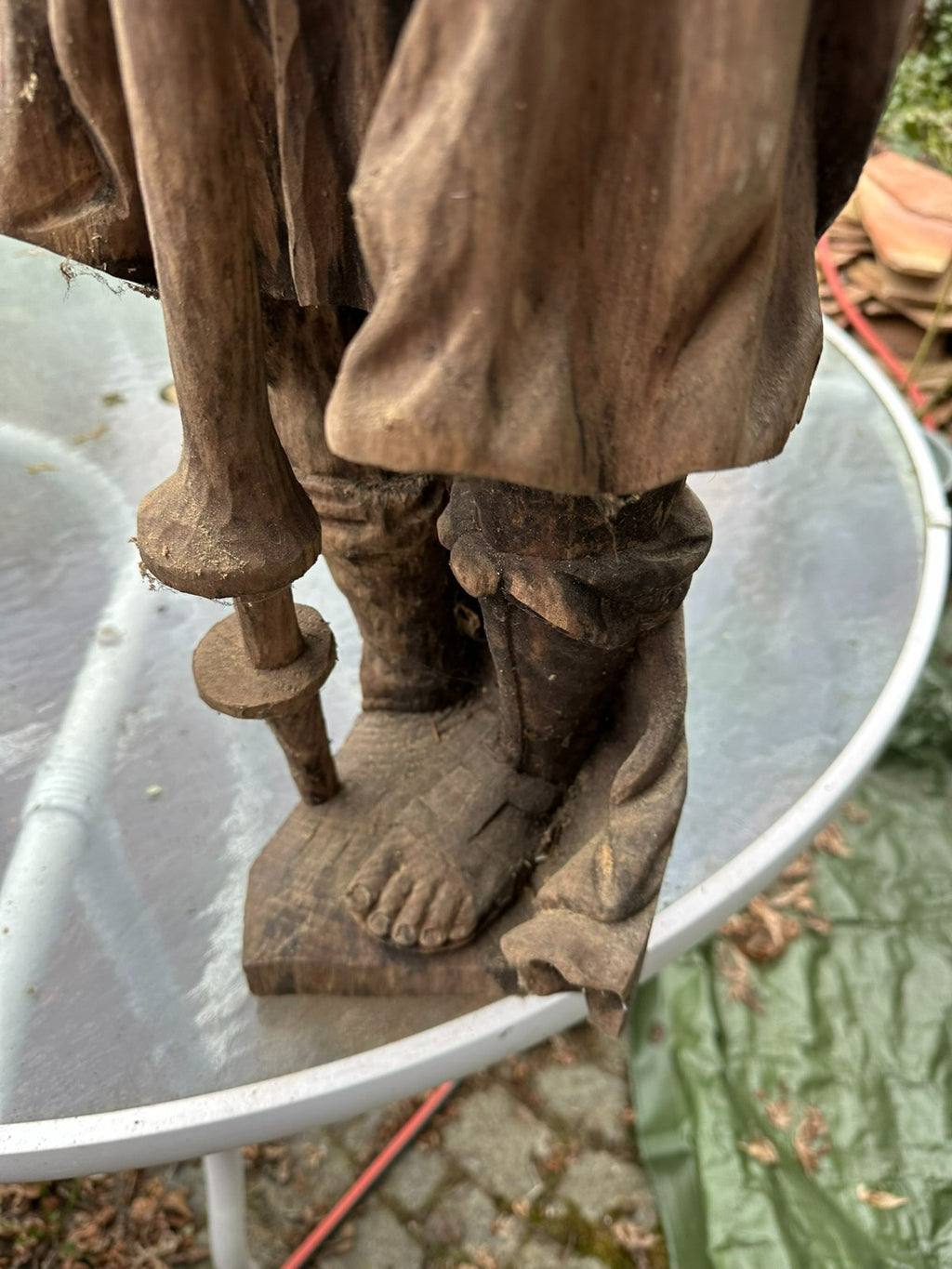 Neo Barock Heiligenfigur Heiliger Florian handgeschnitzt 96cm 20 tes