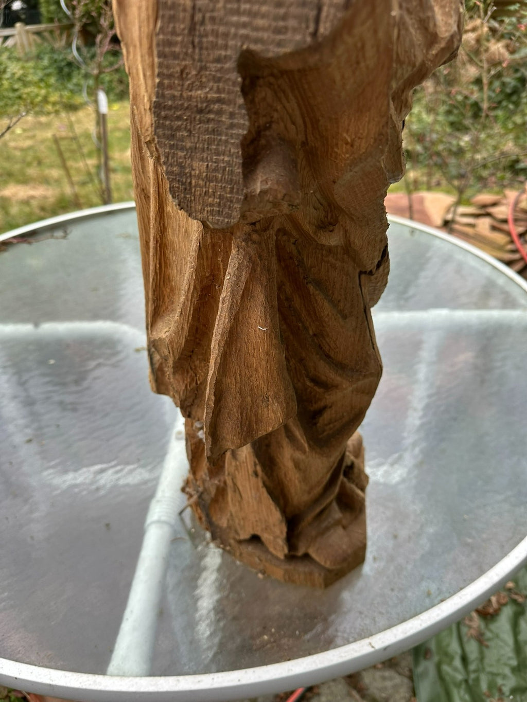 Neo Gotik Heiligenfigur Eiche handgeschnitzt 80cm 20 tes