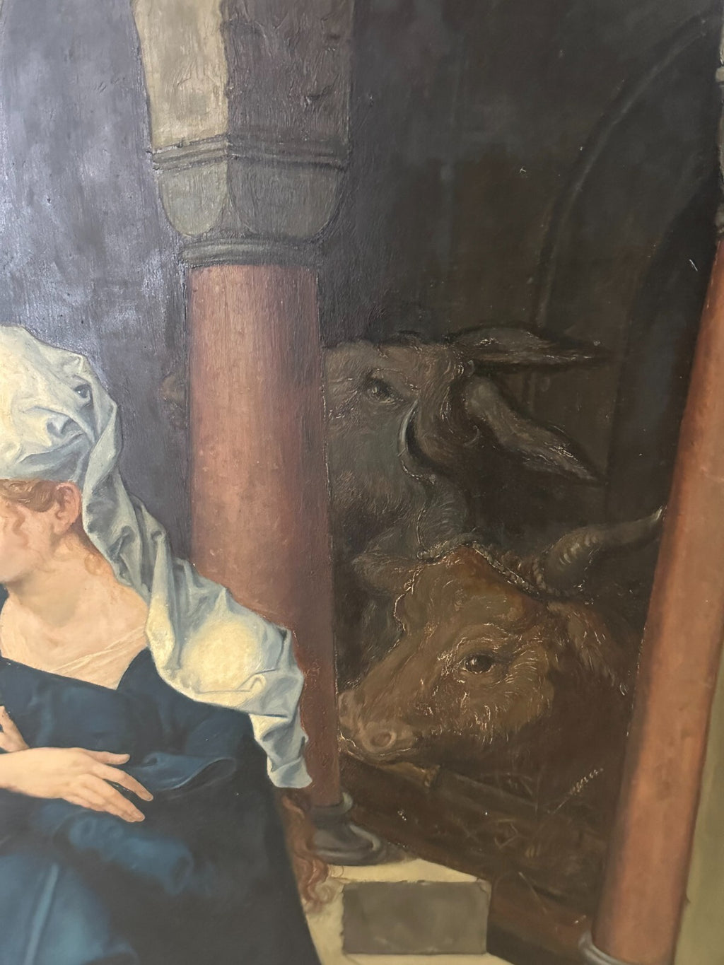 Wilhelm Eilers (1857-1919) Hauptwerk Ölgemälde Kopie nach Dürer Heilige Familie