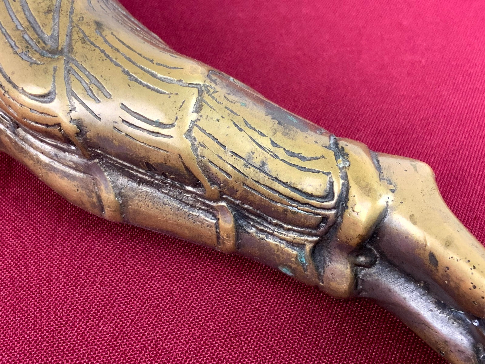 Antike Figur liegende Bodhisattva Guanyin Parinirvana Thailand 19 tes Jhdt