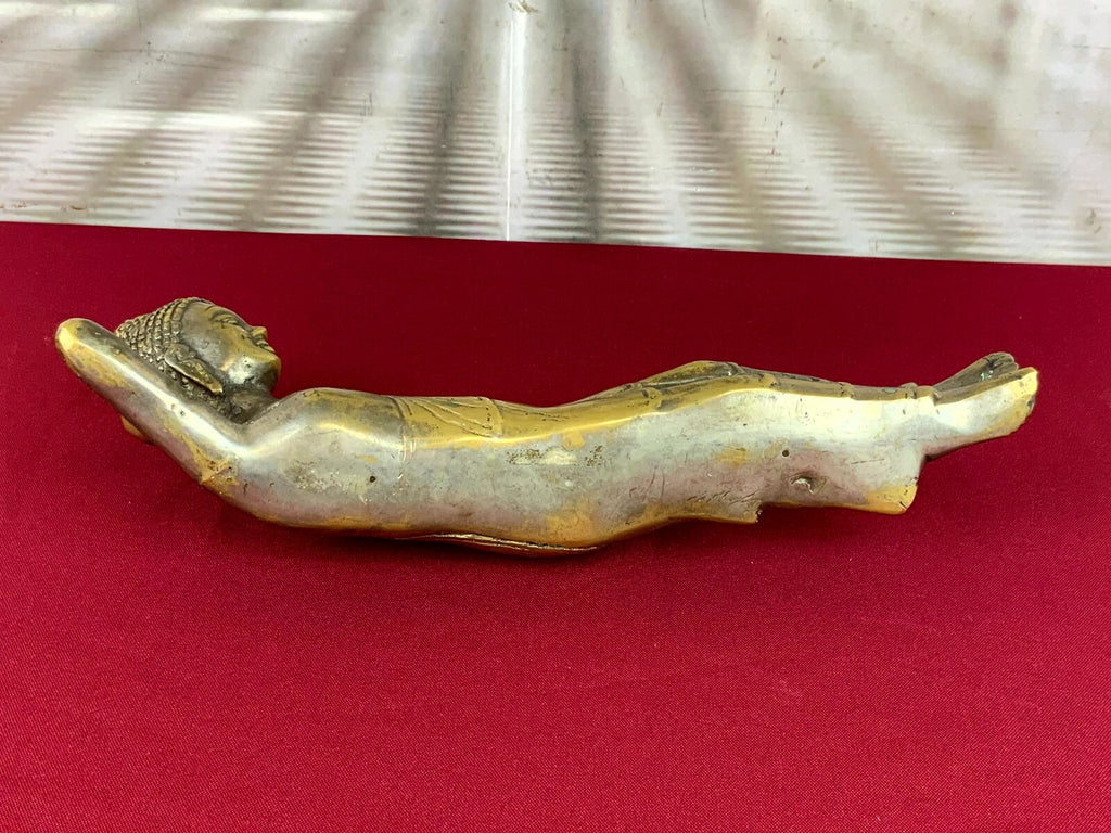 Antike Figur liegende Bodhisattva Guanyin Parinirvana Thailand 19 tes Jhdt