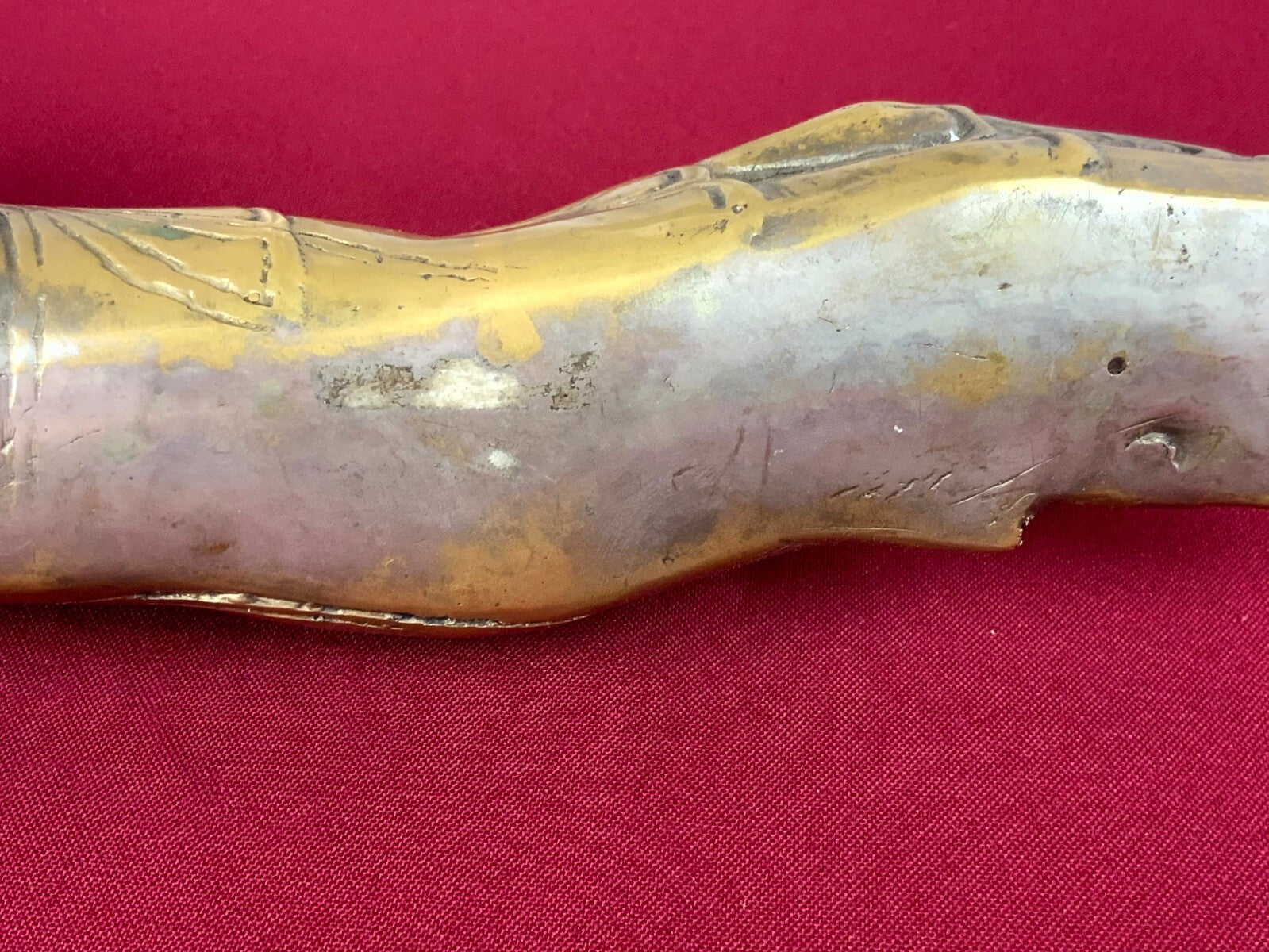 Antike Figur liegende Bodhisattva Guanyin Parinirvana Thailand 19 tes Jhdt