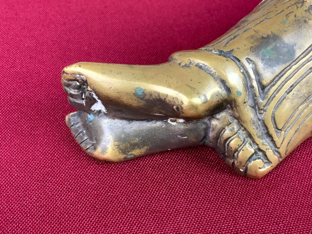 Antike Figur liegende Bodhisattva Guanyin Parinirvana Thailand 19 tes Jhdt