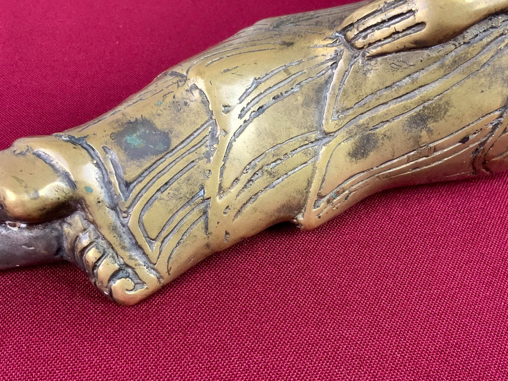 Antike Figur liegende Bodhisattva Guanyin Parinirvana Thailand 19 tes Jhdt