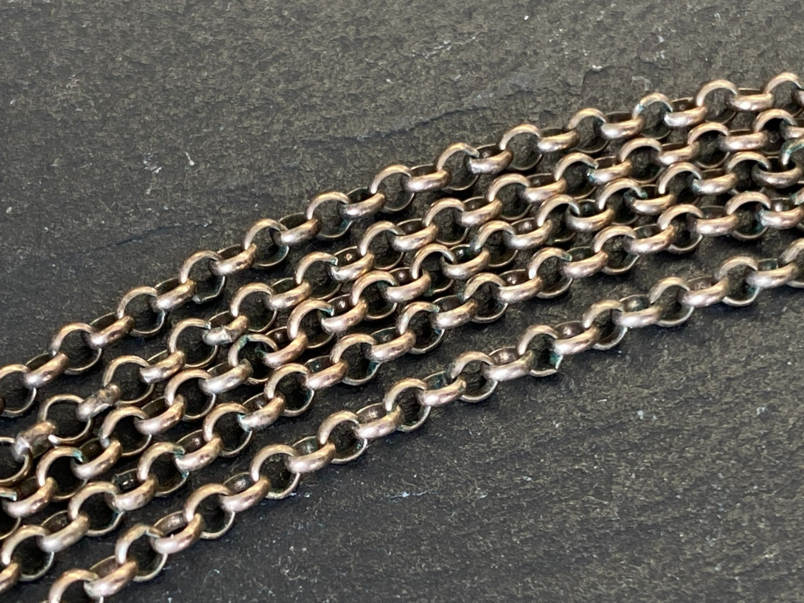 Antike Halskette Kropfkette Trachtenkette Sterling Silber vergoldet Granat 19JH