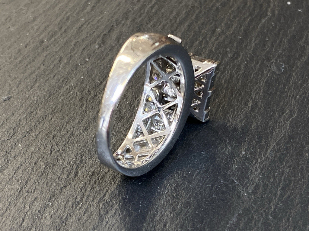 Herausragender Ring mit Diamanten Weissgold 585 Grösse 62,5 1,94ct P/f 9,29g