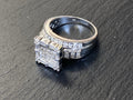 HERAUSRAGENDER RING MIT DIAMANTEN WEISSGOLD 585 GRÖSSE 62,5 1,94ct P/F 9,29g