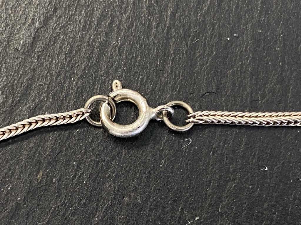 Prunkvolle Halskette Kette mit Türkis Cabochons Türkise aus 950 Sterling Silber