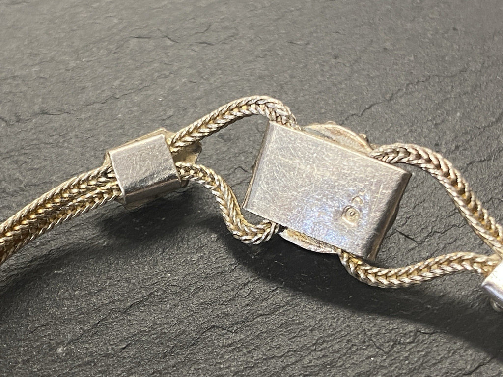 Armband Onyx 925 Sterling Silber Filigranes Dekor