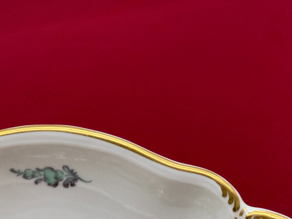 Rokoko Porzellan Schale mit Henkeln Nymphenburg Top Zustand handbemalt