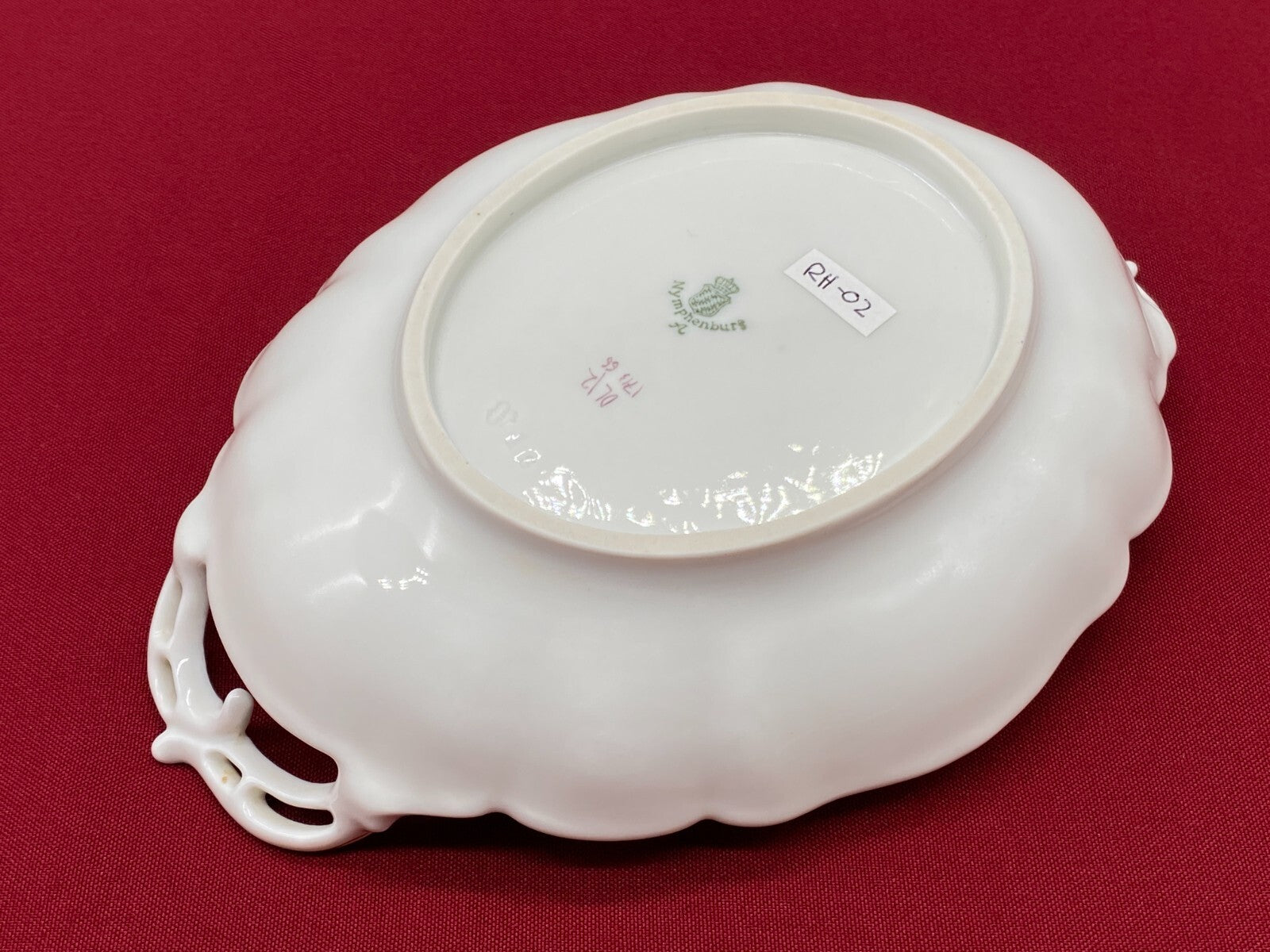 Rokoko Porzellan Schale mit Henkeln Nymphenburg Top Zustand handbemalt