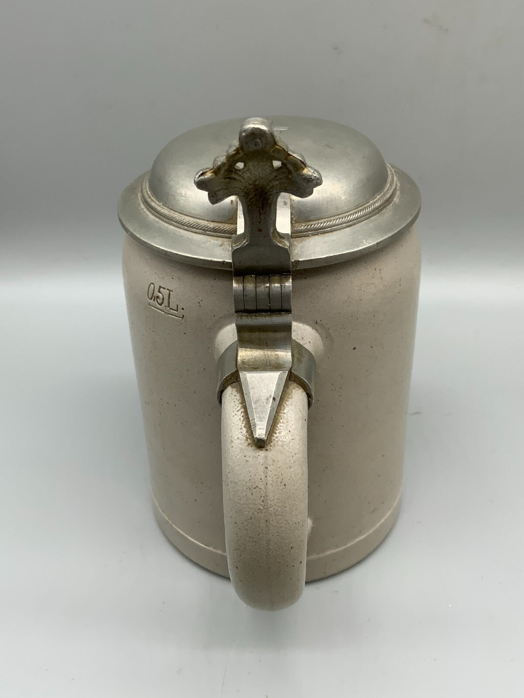 Antiker Krug Steingut Wappen handbemalt Studentika Studentenkrug 1923