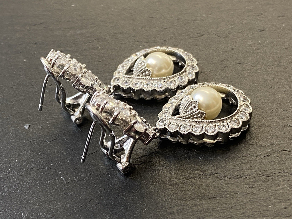 Schmuckset Schmuck Set Modeschmuck 925 Sterling Silber Glas Kunstperlen Perlen
