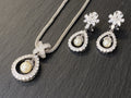SCHMUCKSET SCHMUCK SET MODESCHMUCK 925 STERLING SILBER GLAS KUNSTPERLEN PERLEN