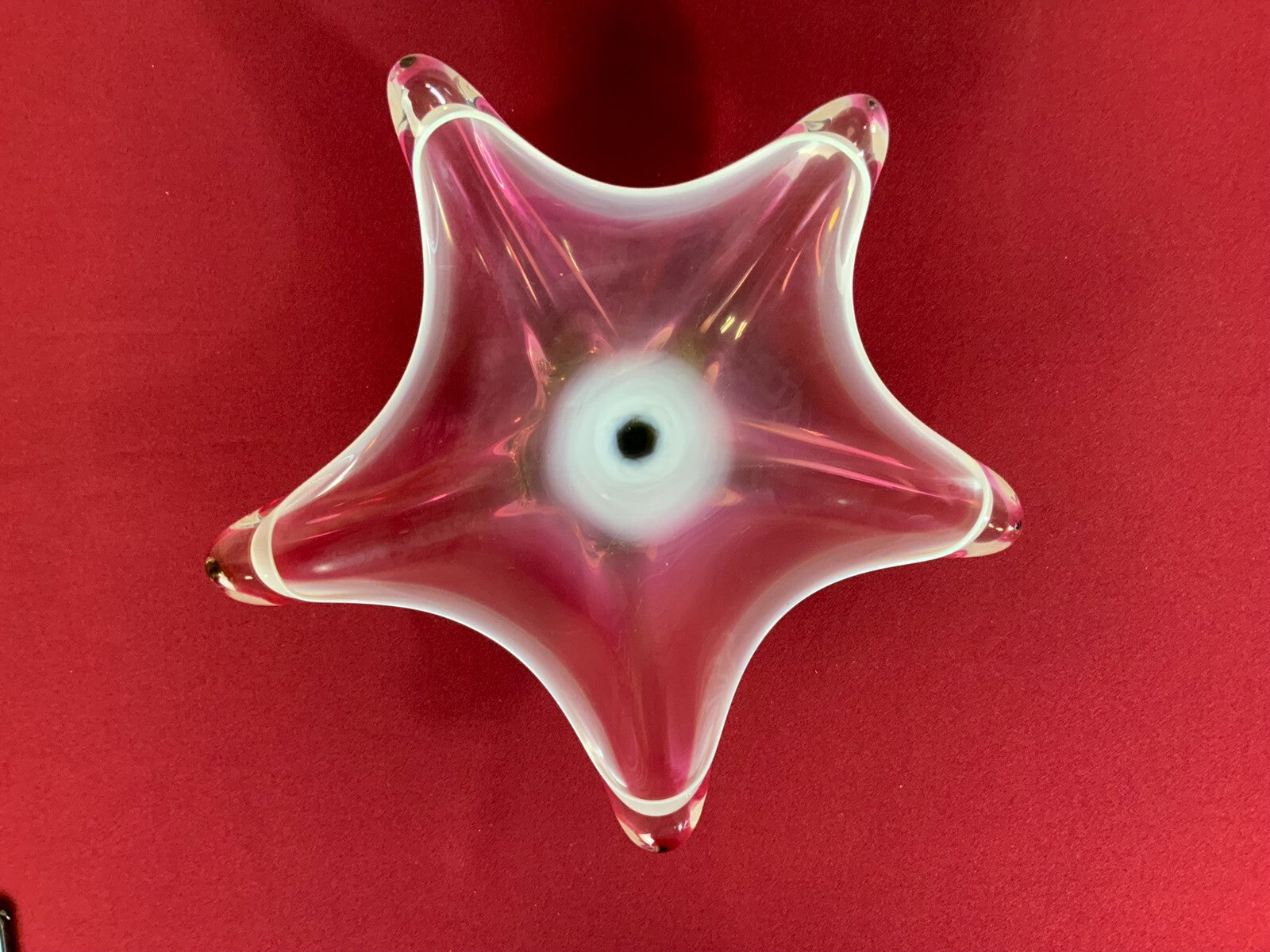 Grosse Medusenschale Schale aus Glas Mundgeblasen 37cm Durchmesser