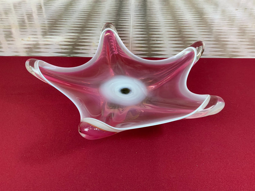 Grosse Medusenschale Schale aus Glas Mundgeblasen 37cm Durchmesser