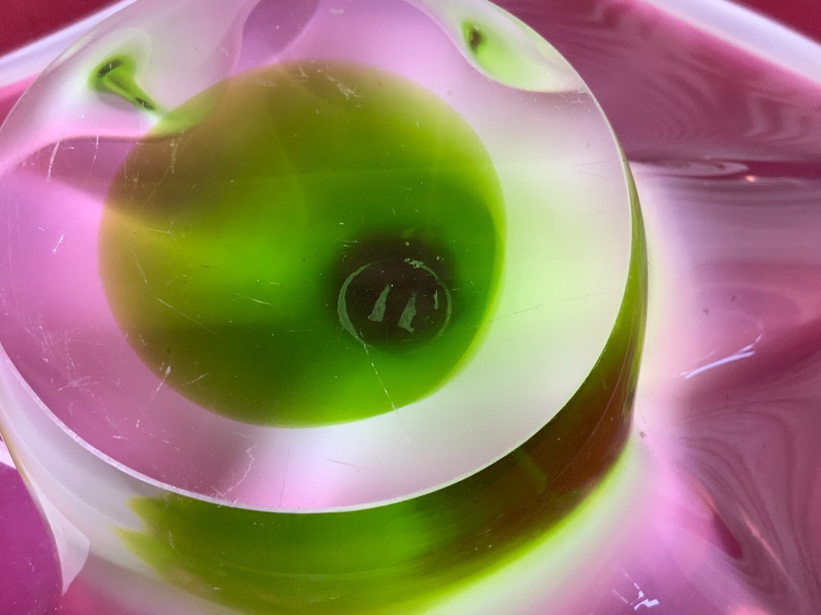 Grosse Medusenschale Schale aus Glas Mundgeblasen 37cm Durchmesser