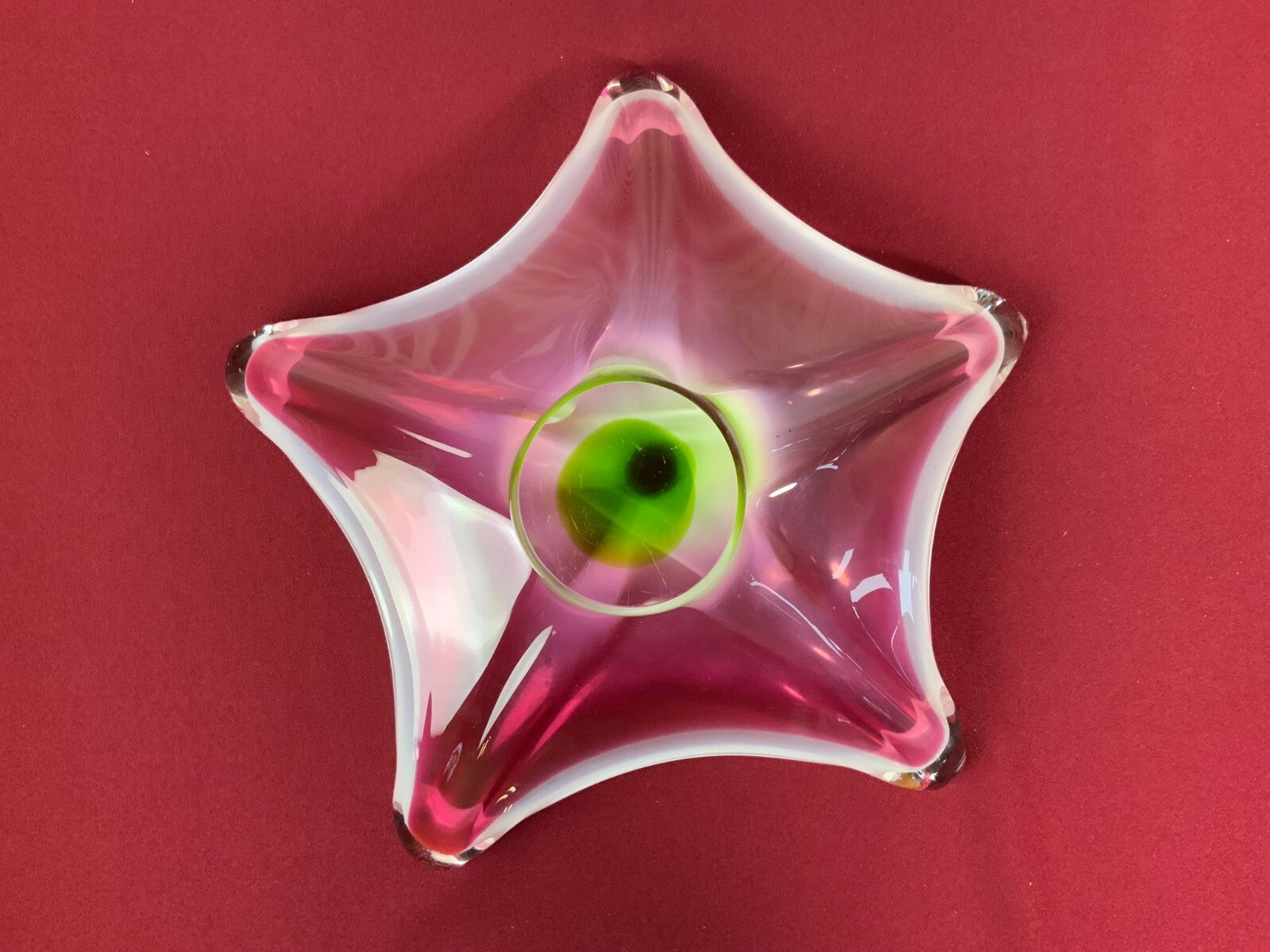 Grosse Medusenschale Schale aus Glas Mundgeblasen 37cm Durchmesser