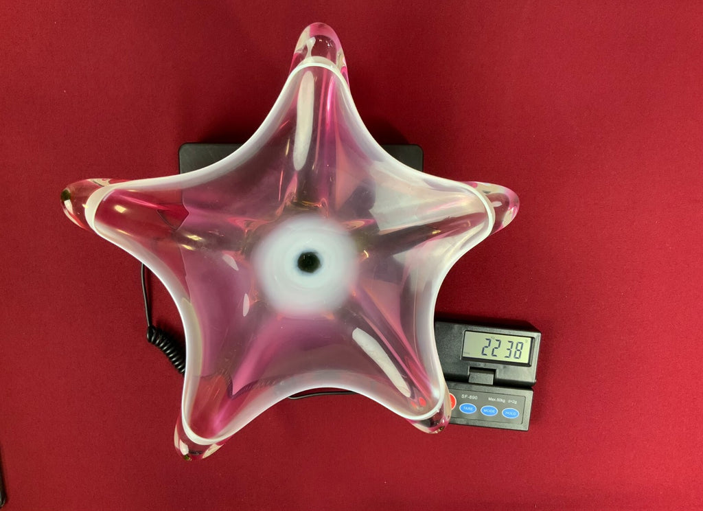 Grosse Medusenschale Schale aus Glas Mundgeblasen 37cm Durchmesser