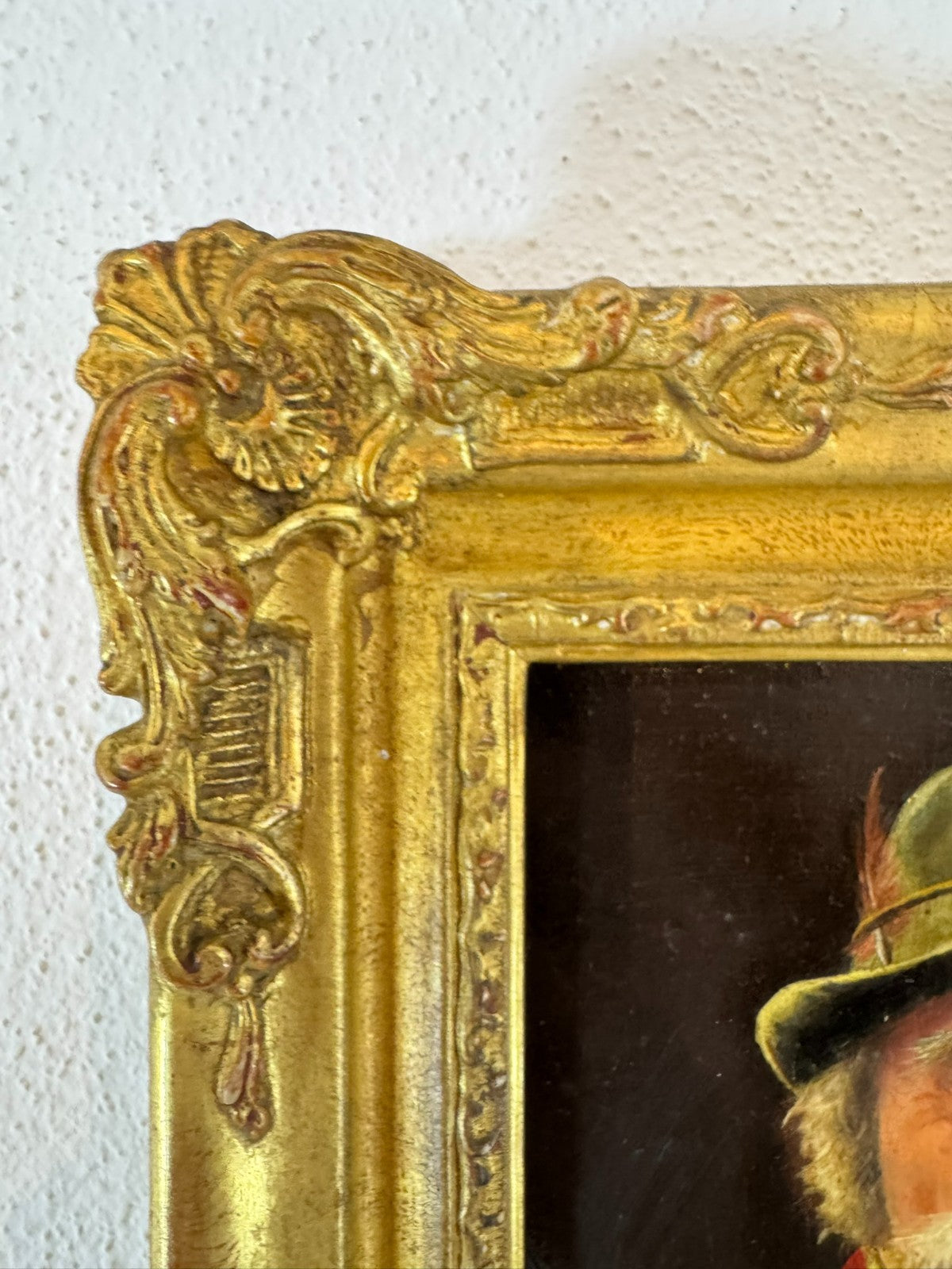 Ölgemälde Portrait Jäger mit Gewehr Wilhelm klein (1821-1897)