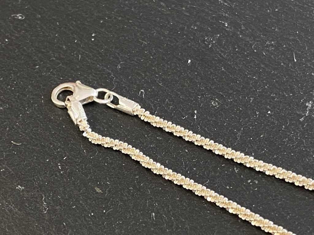 Modeschmuck Halskette Anhänger 925 Sterling Silber Kunststeine künstlich