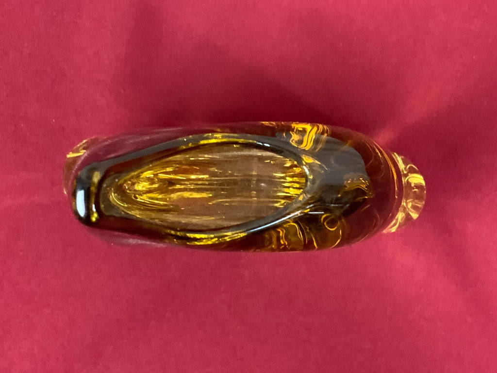 Zbs Böhmen Vase Tischvase aus Glas Künstlerglas 28cm hoch 1,9kg