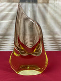 ZBS BÖHMEN VASE TISCHVASE AUS GLAS KÜNSTLERGLAS 28cm HOCH 1,9kg