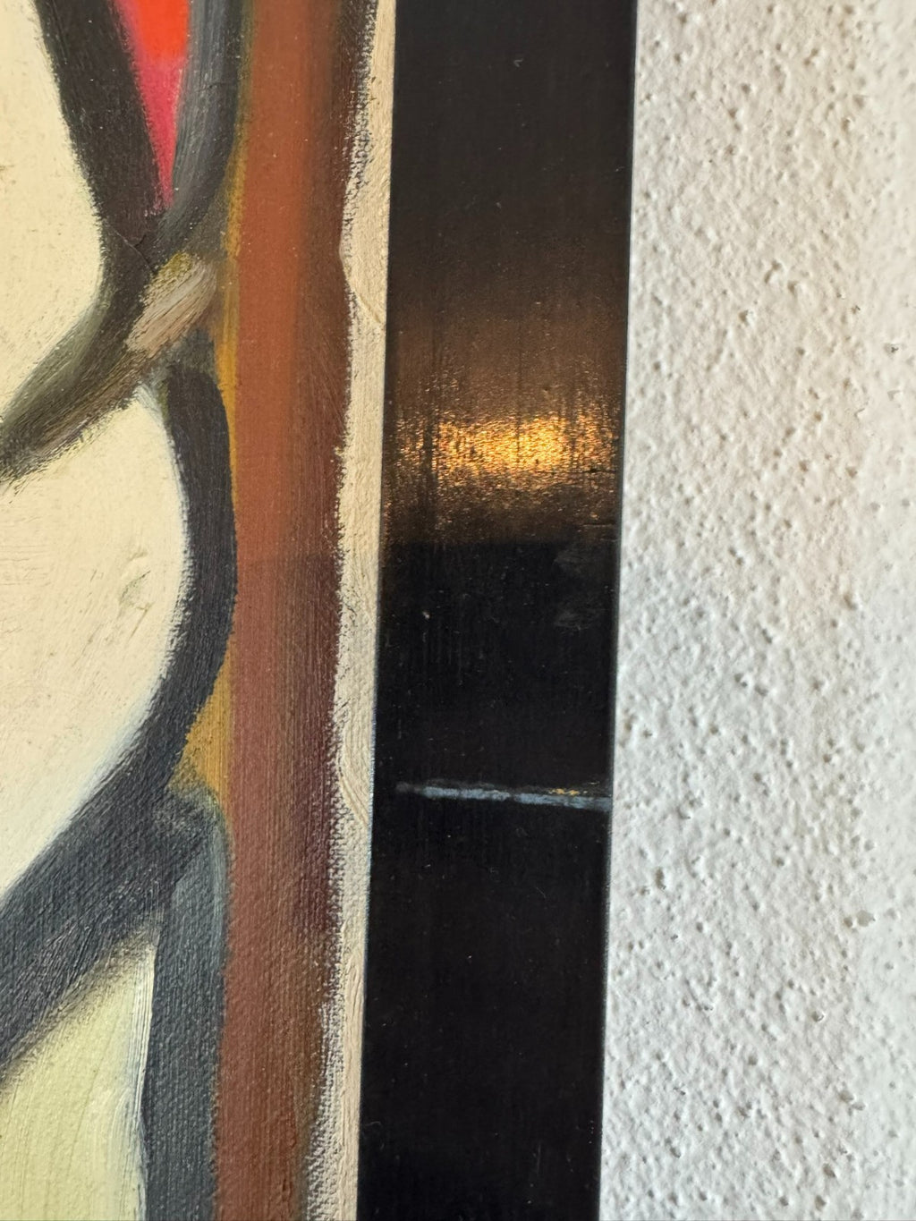 Modernes Ölgemälde Stilisiertes Portrait
