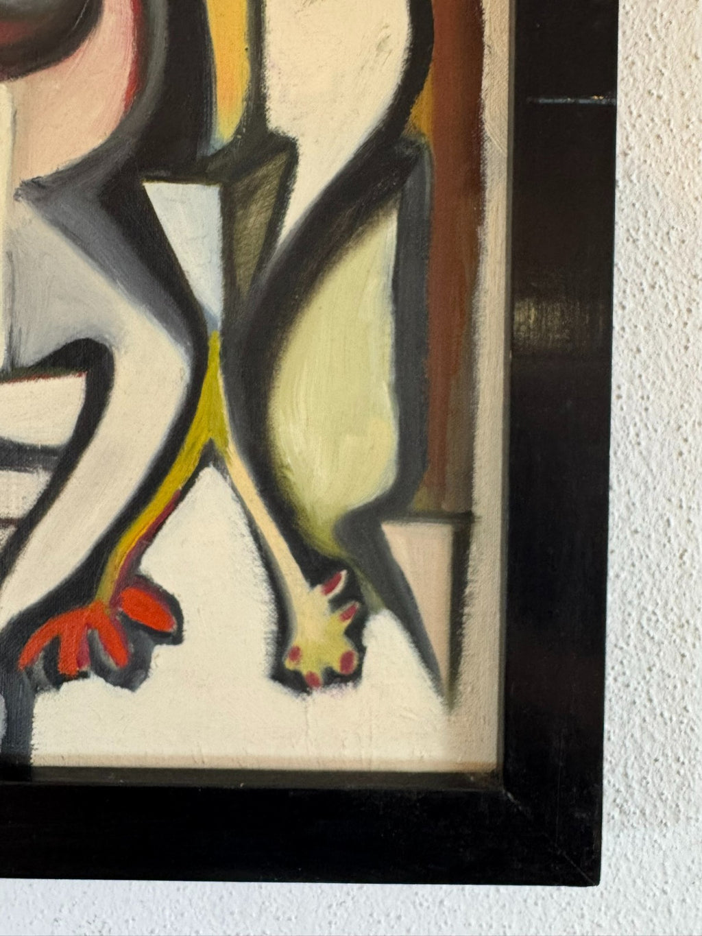 Modernes Ölgemälde Stilisiertes Portrait