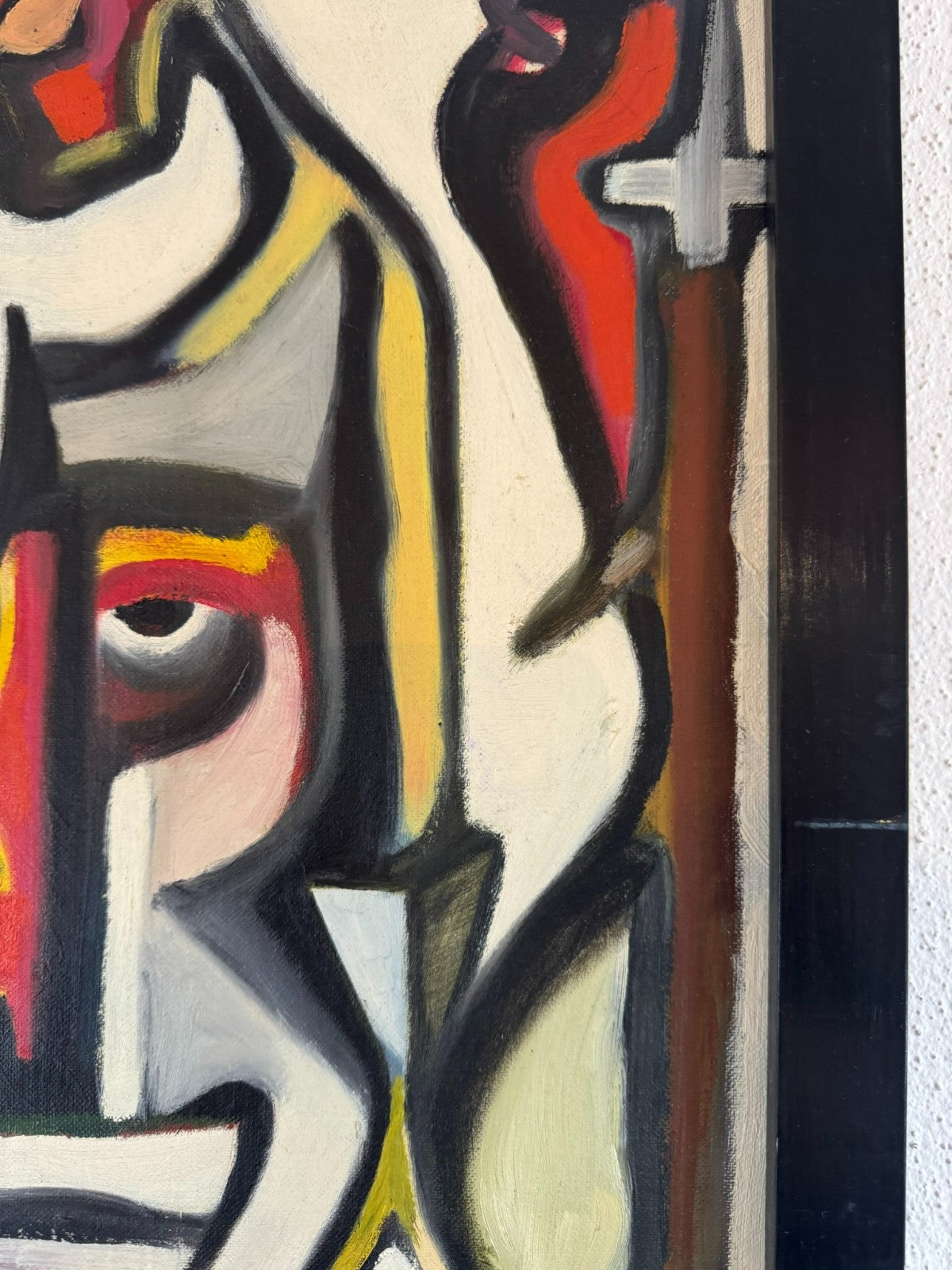 Modernes Ölgemälde Stilisiertes Portrait