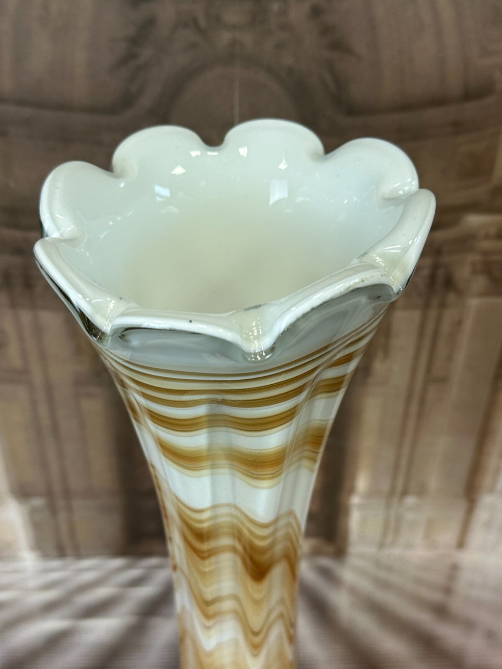 Vintage Bodenvase grosse Vase aus Glas Wohl Murano Mundgeblasen H/du 74x22cm