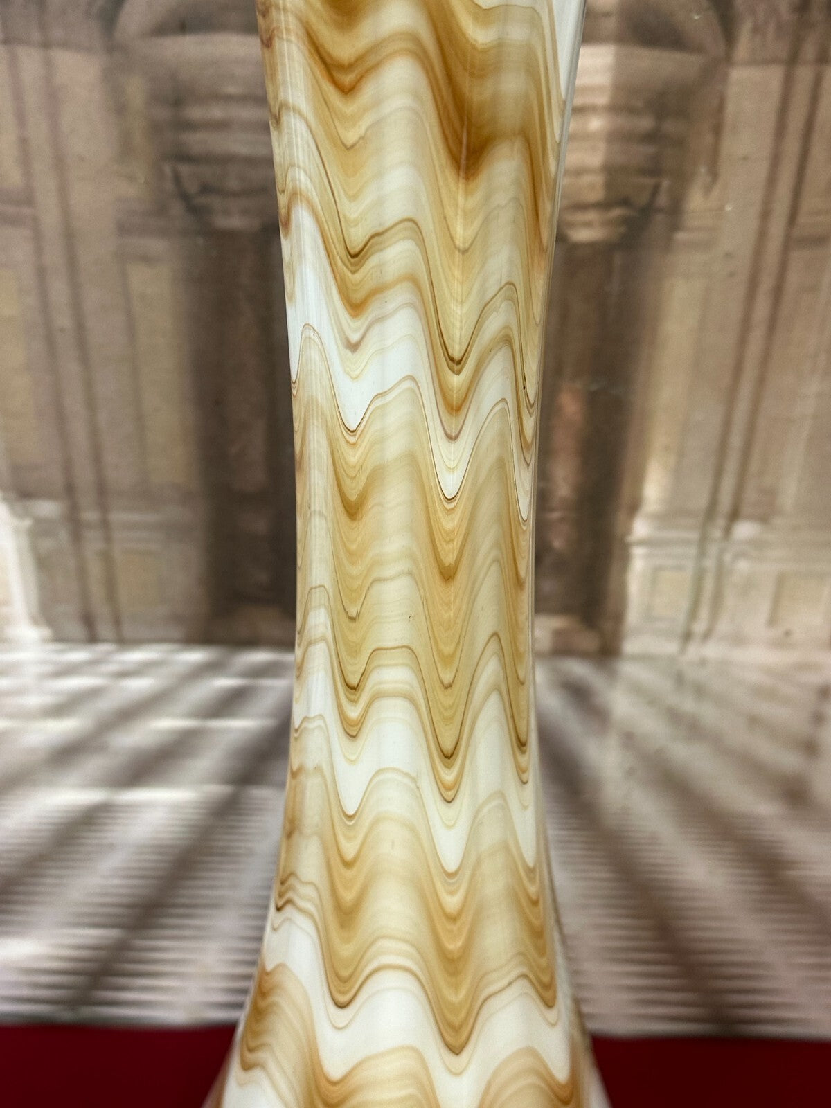 Vintage Bodenvase grosse Vase aus Glas Wohl Murano Mundgeblasen H/du 74x22cm
