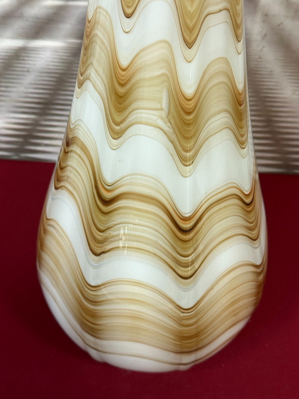 Vintage Bodenvase grosse Vase aus Glas Wohl Murano Mundgeblasen H/du 74x22cm