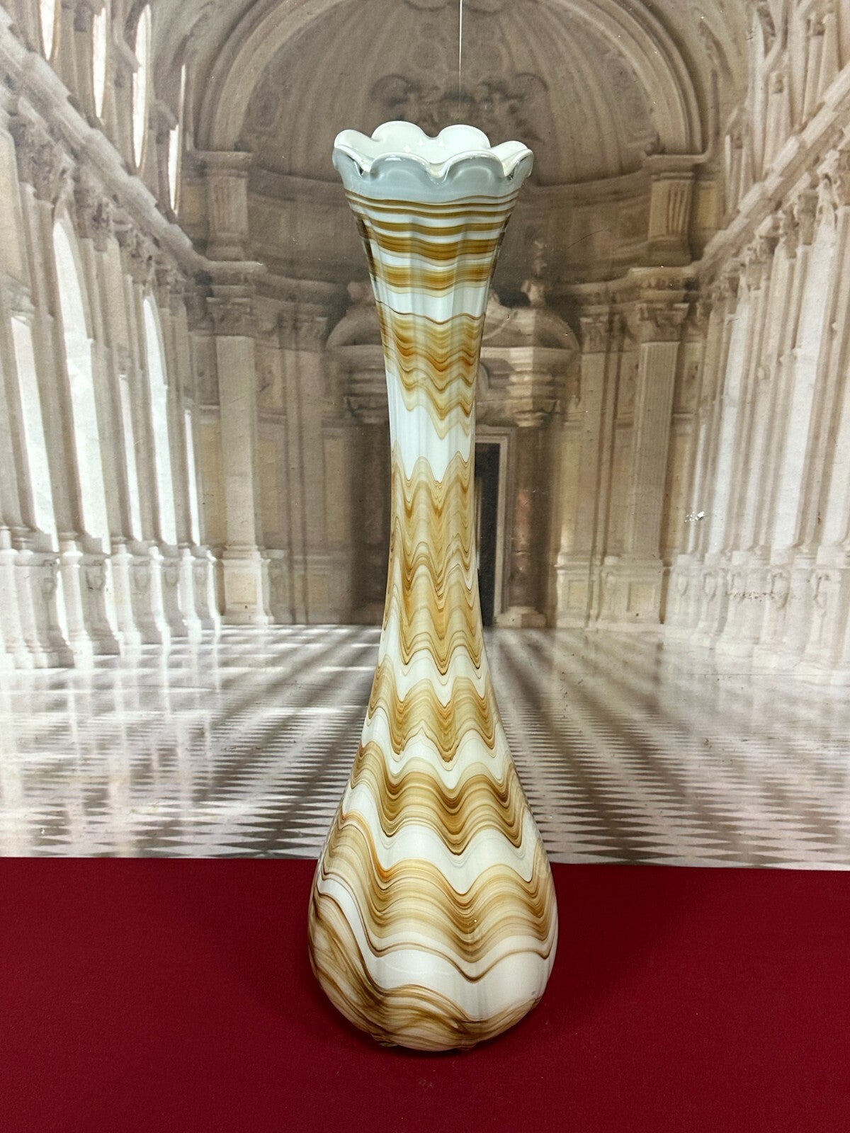 Vintage Bodenvase grosse Vase aus Glas Wohl Murano Mundgeblasen H/du 74x22cm