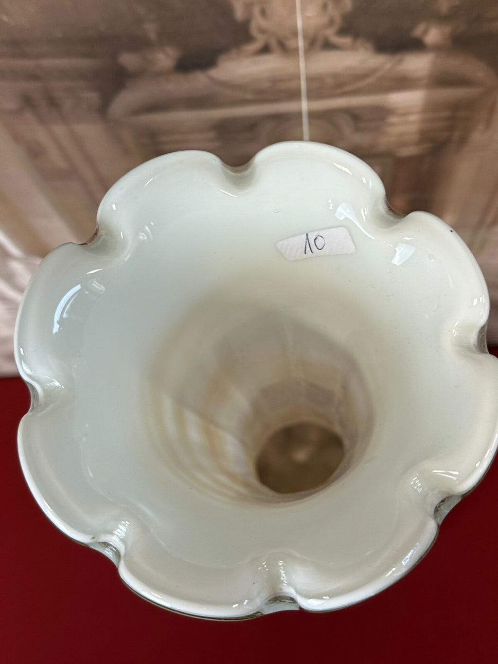Vintage Bodenvase grosse Vase aus Glas Wohl Murano Mundgeblasen H/du 74x22cm