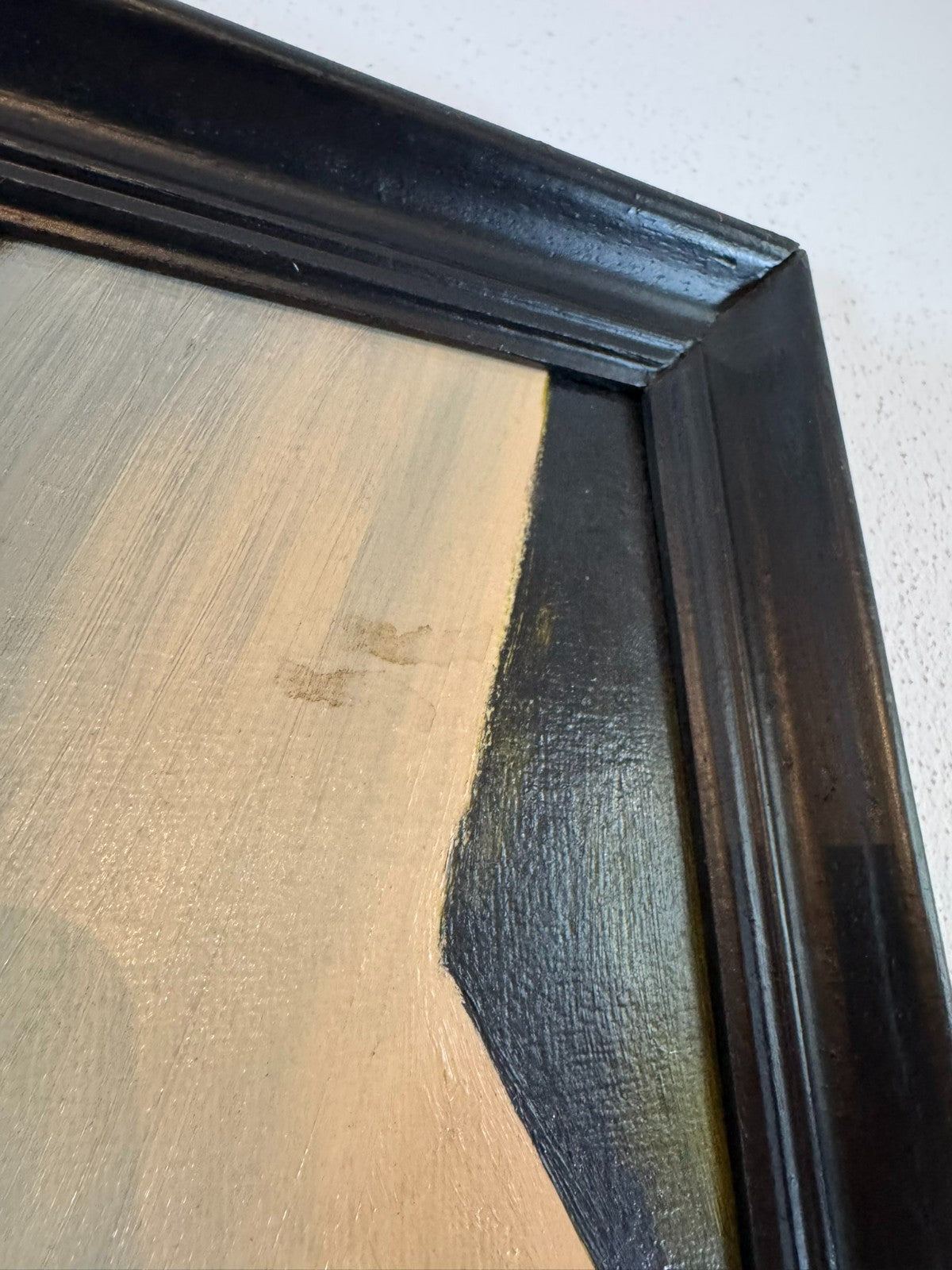 Modernes Gemälde Portrait Personen signiert Huber 1980