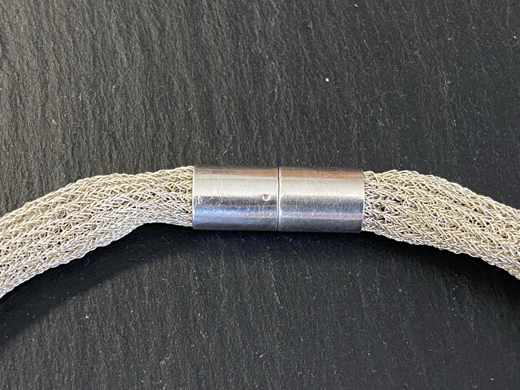 Röhrenkette Kette Rohrkette Modekette 925 Sterling Silber Mesh Optik