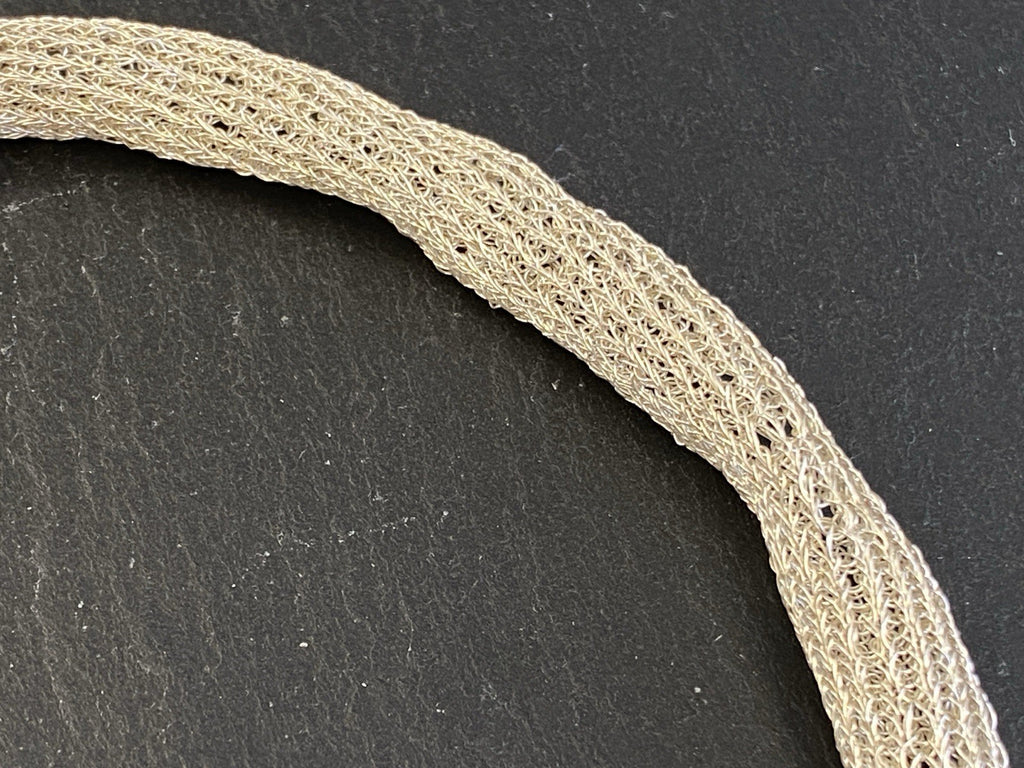 Modeschmuck Röhrenförmige Halskette 925 Sterling Silber