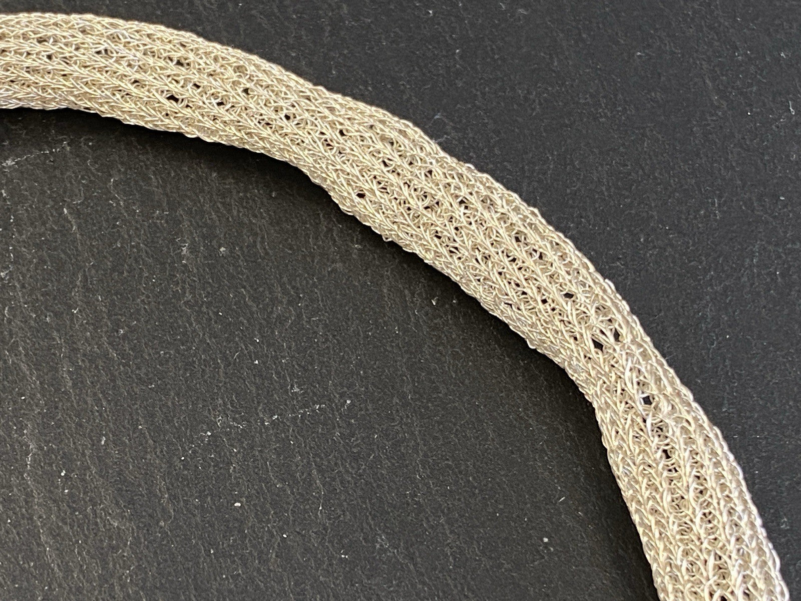 Modeschmuck Röhrenförmige Halskette 925 Sterling Silber