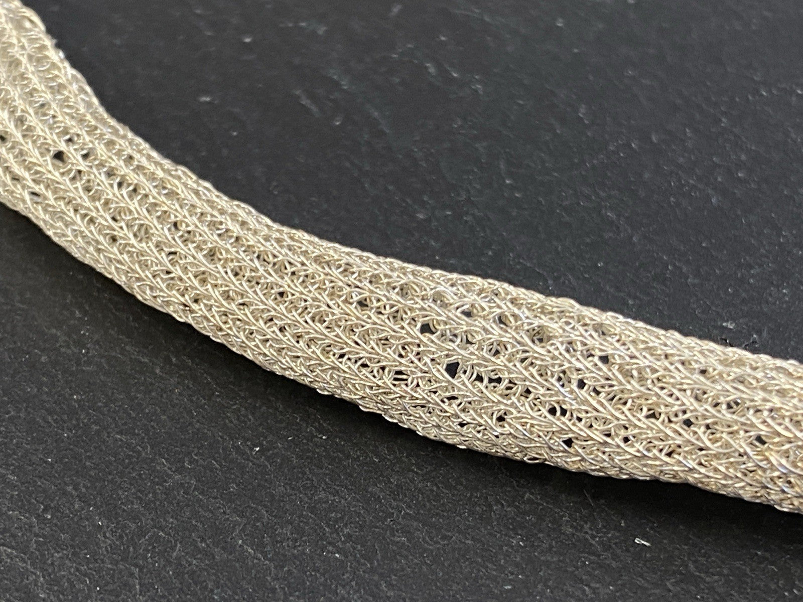Modeschmuck Röhrenförmige Halskette 925 Sterling Silber