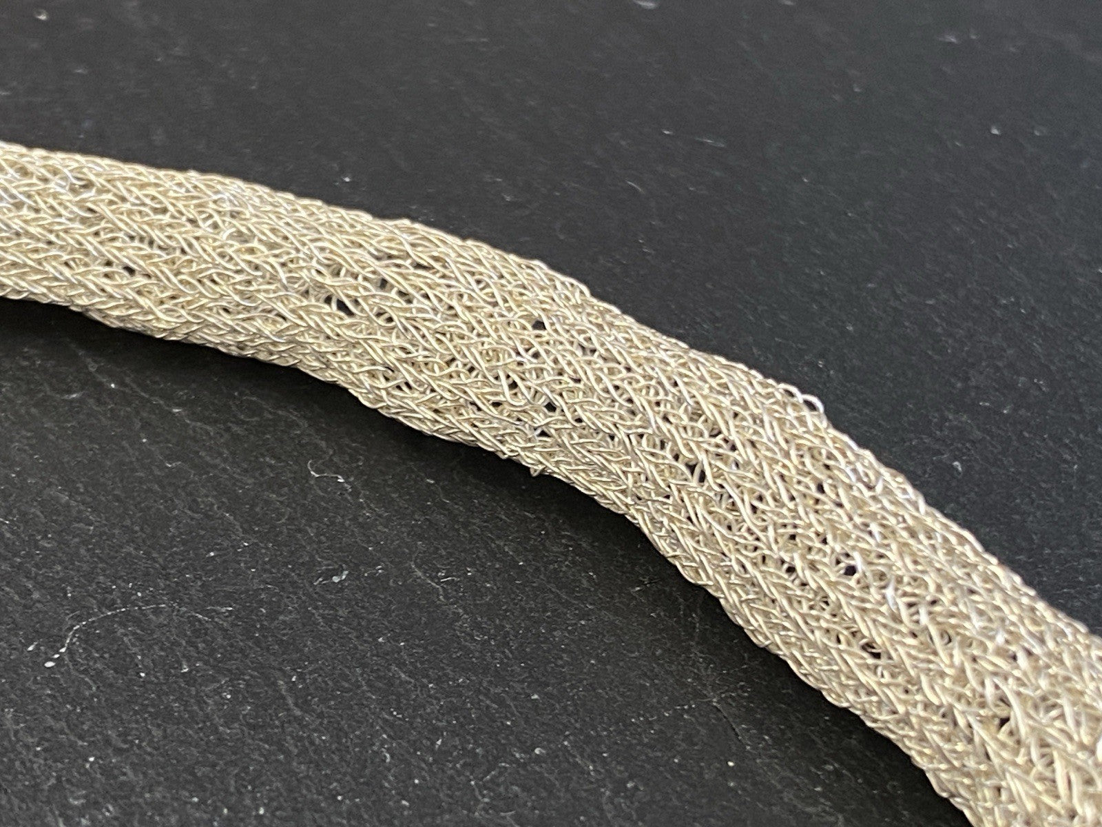 Modeschmuck Röhrenförmige Halskette 925 Sterling Silber