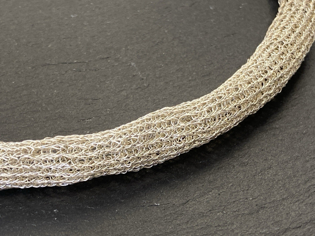 Modeschmuck Röhrenförmige Halskette 925 Sterling Silber
