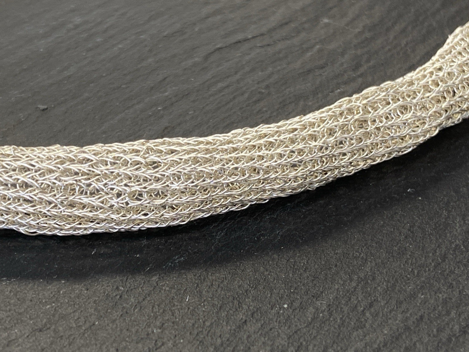 Modeschmuck Röhrenförmige Halskette 925 Sterling Silber