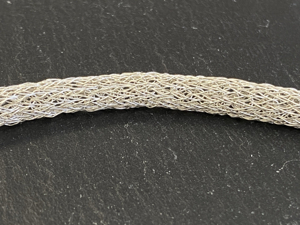 Röhrenkette Kette Rohrkette Modekette 925 Sterling Silber Mesh Optik