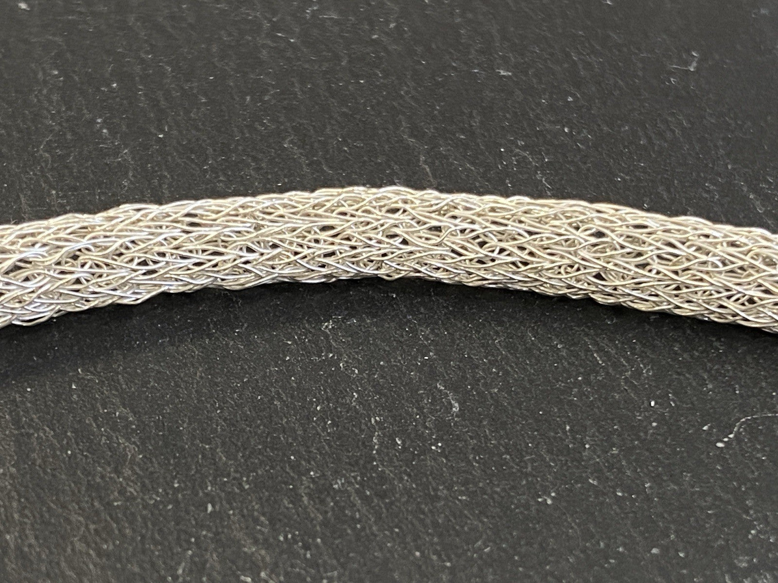 Röhrenkette Kette Rohrkette Modekette 925 Sterling Silber Mesh Optik